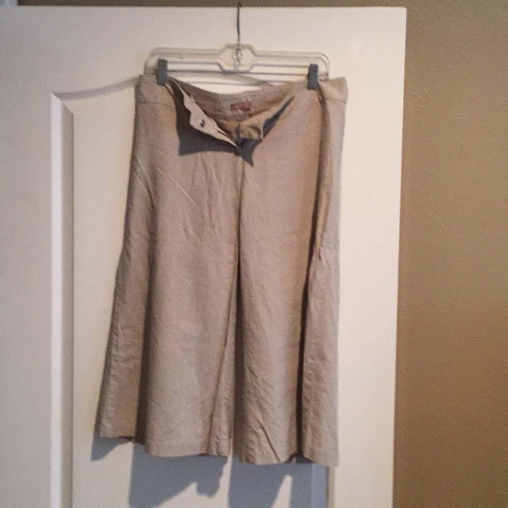 Cropped linen pants